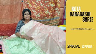 Fancy saree and Semi Paithani Special Offer party wear latest design silk cotton sarees [upl. by Chlo]