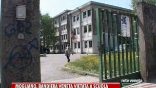 MOGLIANO BANDIERA VENETA VIETATA A SCUOLA [upl. by Wymore577]