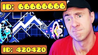 Geometry Dash Levels with WEIRD IDS [upl. by Branscum]