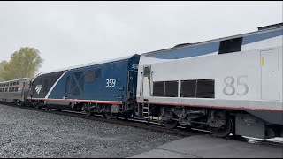 ALC42 AMTK 359 Trails Amtrak 48 in Jordan NY  CSX L030 Local  October 2 2024  4K60 [upl. by Haymes]