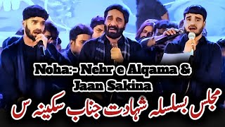 Shahadat Bibi Sakina sa  Nadeem Sarwar Ali Shanawar and Ali Jee Live  Nehr e AlqamaampJaan Sakina [upl. by Caasi]