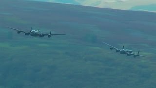 THE TWO LANCASTERS OVER DERWENT RESERVOIR [upl. by Drawyah]