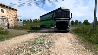 Euro Truck Simulator 2  Mon rêve  TRANSPORT DANIMAUX VIVANTS AVEC UNE SEMIREMORQUE BETAILLÈRE [upl. by Esile]