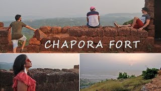 Chapora Fort Goa Dil Chahta Hai Fort Vagator Beach Best Sunset  GOA VLOG Day 3 [upl. by Mychael594]