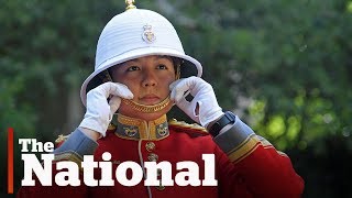 Canadian female officer leads Queen’s Guard [upl. by Lawson]