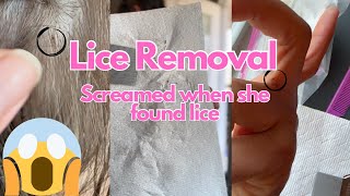 Lice Removal l had lice for a month l screamed when she found lice explore lice hair piojos [upl. by Aicrag]