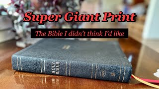 NKJV Super Giant Print Reference Bible Review Genuine Leather [upl. by Aibsel]