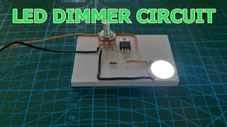 How to Make Simple LED Dimmer Circuit with LM 317T IC [upl. by Enneyehs]