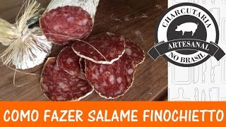 Como fazer salame colonial  passo a passo  part 1 [upl. by Forsta]