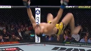 MICHEL PEREIRA DID A BACKFLIP DURING THE FIGHT 🤯🤯🤯🤯 UFC264 [upl. by Lasyrc]