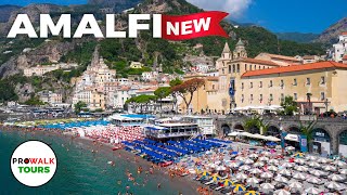 Amalfi amp Atrani Italy Walking Tour  4K 60fps with Captions NEW [upl. by Barnum]