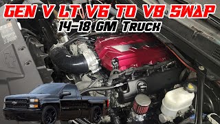 2014  2018 Silverado Sierra V6 to V8 Swap How to [upl. by Eetnod921]