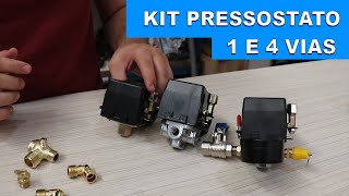 KIT PRESSOSTATO PARA COMPRESSOR DE AR [upl. by Seyler598]