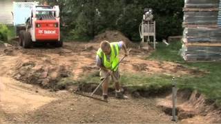 How to Install Belgard Pavers Step 5  Laying the Gravel Base for Pavers [upl. by Einnos365]