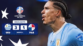 URUGUAY 31 PANAMA  HIGHLIGHTS  CONMEBOL COPA AMÉRICA USA 2024™ [upl. by Neerod]