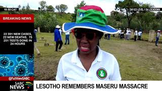 Lesotho remembers Maseru massacre [upl. by Heyde]