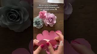 Flores de papel emprendimiento craftideas flores [upl. by Anerehs]