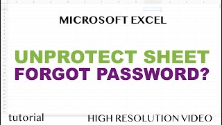 How to Unprotect Excel Sheet If You Forgot the Password  Super Easy [upl. by Iak717]