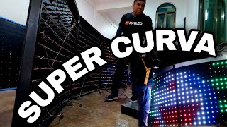 CABINA Dj de Leds SUPER CURVA la pusimos al 100 ✅ [upl. by Banwell204]