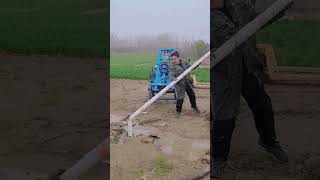 Irrigation downhole protection pipe process Good tools and machinery make work easy [upl. by Enaj894]