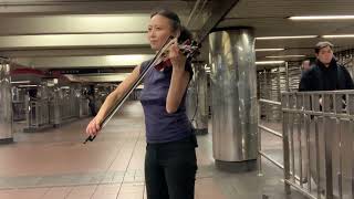 Street Violin Improvisation  Next Step  Jia Doughman [upl. by Rebma]