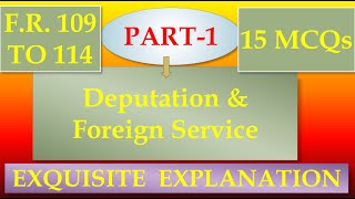 Deputation amp Foreign ServicePart1 [upl. by Ecnarolf]