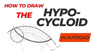 how to draw the Hypocycloid in AutoCADpath traced out by a circle rolling IN another bigger circle [upl. by Laleb]