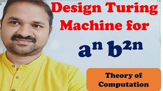 Turing Machine for an b2n  Design  Construct  TOC  FLAT  Theory of Computation [upl. by Iden575]