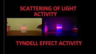 scattering of light through milk  scattering of light  experiment for scattering of light [upl. by Derag]