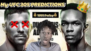 UFC 305 Adesanya Vs Du Plessis Predictions amp Breakdown  Guaranteed Money Parlay [upl. by Amabil]