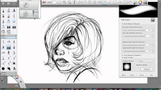 Sketching and Inking process Sketchbook Pro [upl. by Gilson]