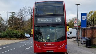 FRV  London bus 275 Walthamstow St James Street Station  Barkingside Tesco LX61DDZ 12144 [upl. by Mariandi]