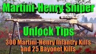 BF1  New MARTINIHENRY SNIPER Unlock Tips  Easy  New LVL 10 Variant [upl. by Hyo]