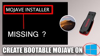 How to create mac os mojave bootable usb from windows  fix no boot  installer option  ✔ [upl. by Silohcin]