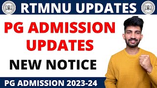 RTMNU PG Admission New Notice 2023  Nagpur University PG Admission Updates [upl. by Heriberto589]