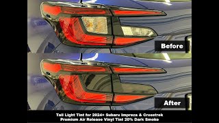 Crux Moto Tail Light Tint install for 2024  Subaru Impreza amp Crosstrek [upl. by Newby]