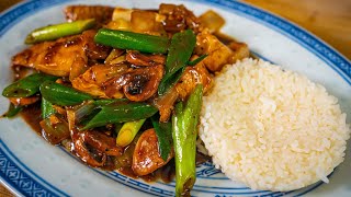 Asiatisches Hähnchen mit Pilzen amp Zwiebeln  Schnelles Gericht zum nachkochen [upl. by Anairam]