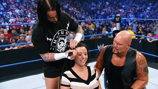 CM PUNK SHAVING SERENAS HEAD WWE SMACKDOWN [upl. by Atalee47]