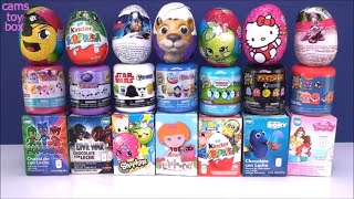 Eggs Mashems Fashems Chocolate Surprise Toys PJ MASKS KINDER SHOPKINS HELLO KITTY PAW PATROL opening [upl. by Kristos177]