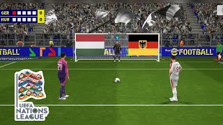 Germany vs Hungry  UEFA Nations League 202425 Match penalty Shootout [upl. by Centonze]