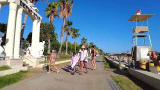 Side Promenade 2024 SIDE ALL HOTELS PROMENADE Beach  Walking tour TURKIYE side 4K turkey [upl. by Zeuqirdor]