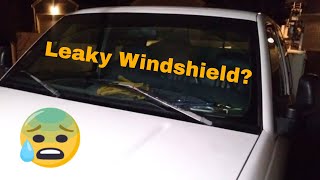 How to quickly and cheaply repair a leaking windshield using Permitex Flowable Silicone [upl. by Uzziel365]