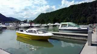 Motorboot Shetland 536 auf der Donau [upl. by Odlanyer]