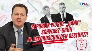 Republik wurde „dank“ SchwarzGrün in Rekordschulden gestürzt [upl. by Thury]