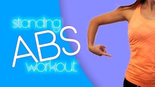 Standing Cardio Beginner AB Walking Workout Low Impact But High Energy [upl. by Cimah]