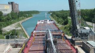 Great Lakes Sailing  Welland Canal HD timelapse [upl. by Jobe]