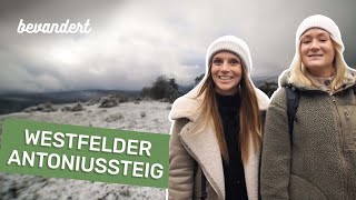 Eine schneeweiße Wanderung im Winterwonderland über den Westfelder Antoniussteig  bevandert Vlog [upl. by Elinnet]