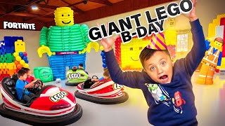 Giant LEGO Birthday Party or FORTNITE Shawns Bday Vlog FV Family [upl. by Kaete868]