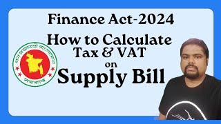 How To Calculate Tax amp VAT from Supply Bill [upl. by Yreffeg]