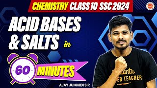 Acid Bases amp Salts In 60min  Class 10  SSC 2024  Ajay sirVedantuTelugu8910 [upl. by Coray]